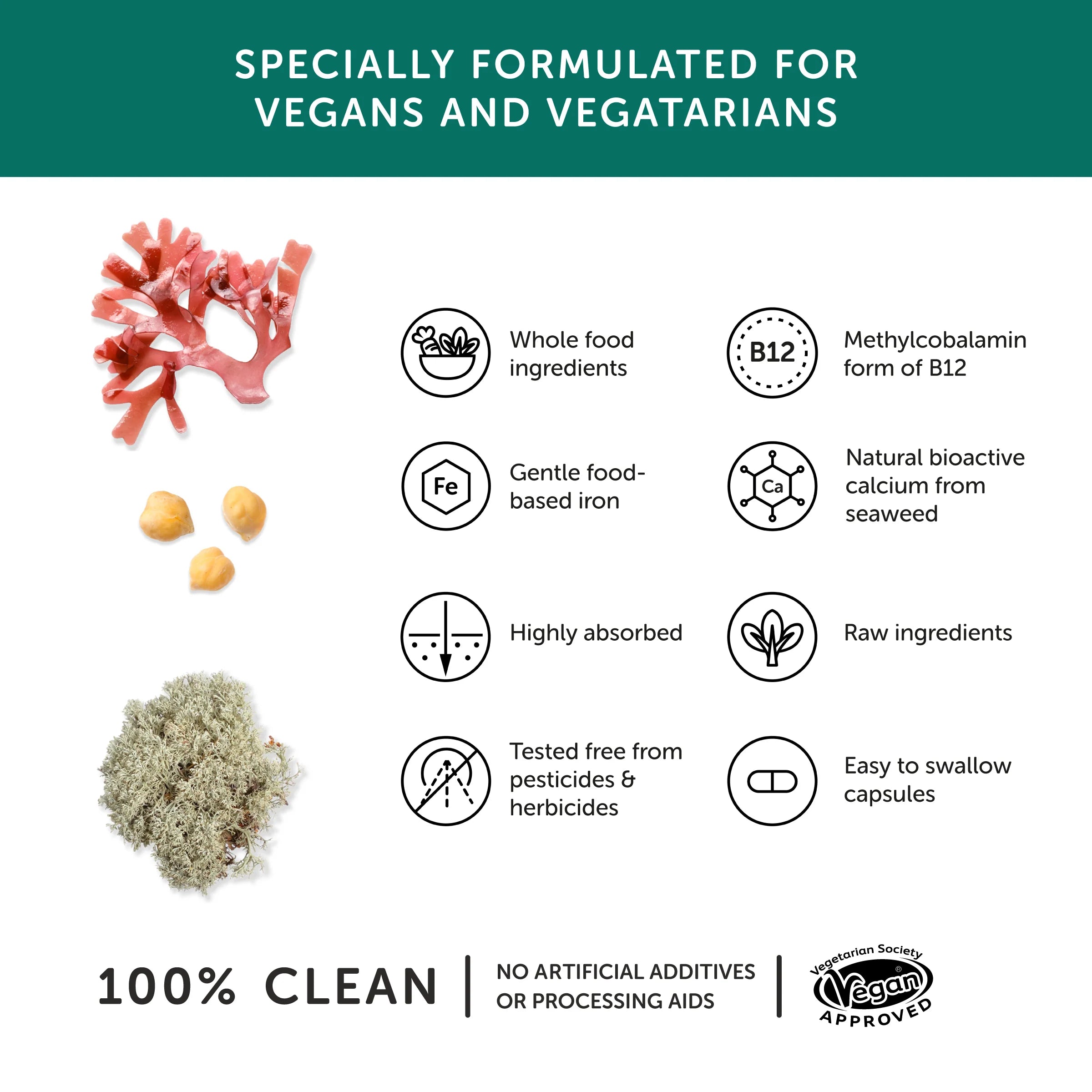 Vegan Multi - Food Supplement - Together Health - 60 vegecaps
