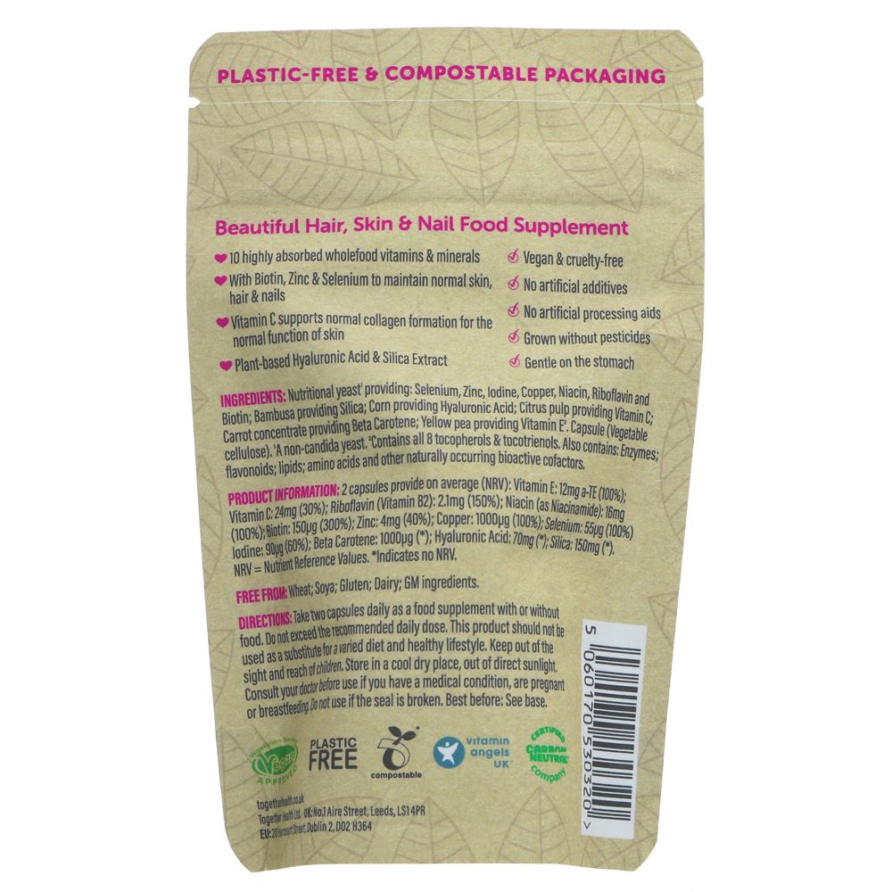 Beautiful - Multivitamin Supplements for Healthy Hair, Skin & Nails - Together Health - 60 vegecaps
