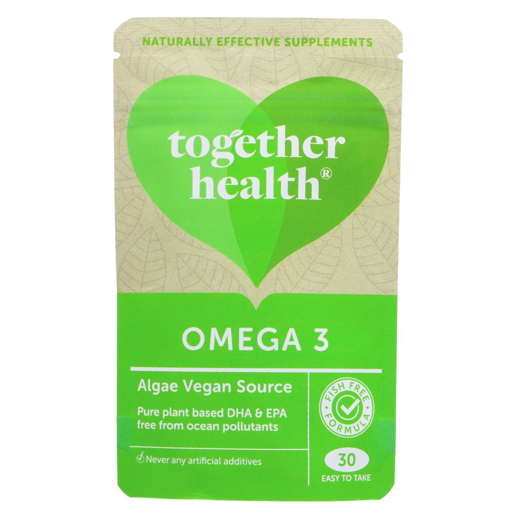 Omega 3 Vegan Supplement - Together Health - 30 softgels