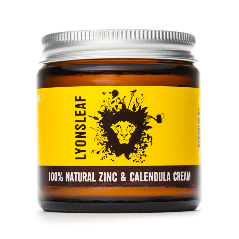 zinc and calendula cream jar