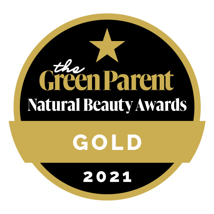 Gold and black award badge for &
