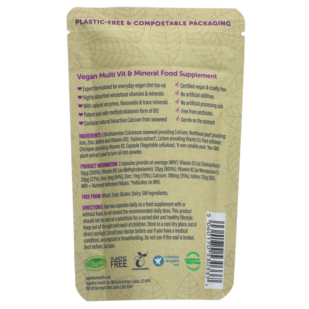 Vegan Multi - Food Supplement - Together Health - 60 vegecaps