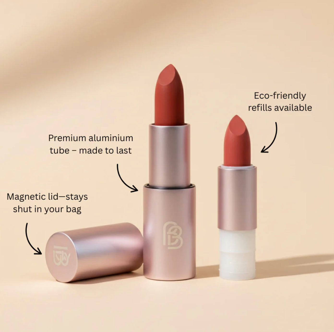 Natural Mineral Lipstick - BareShine Satin