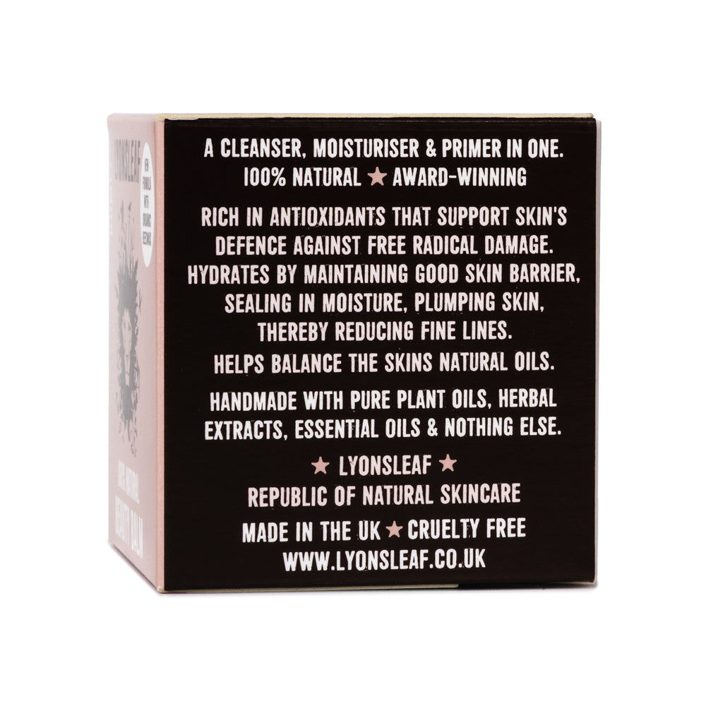 Product packaging with text to maintain skin barrier on a white background