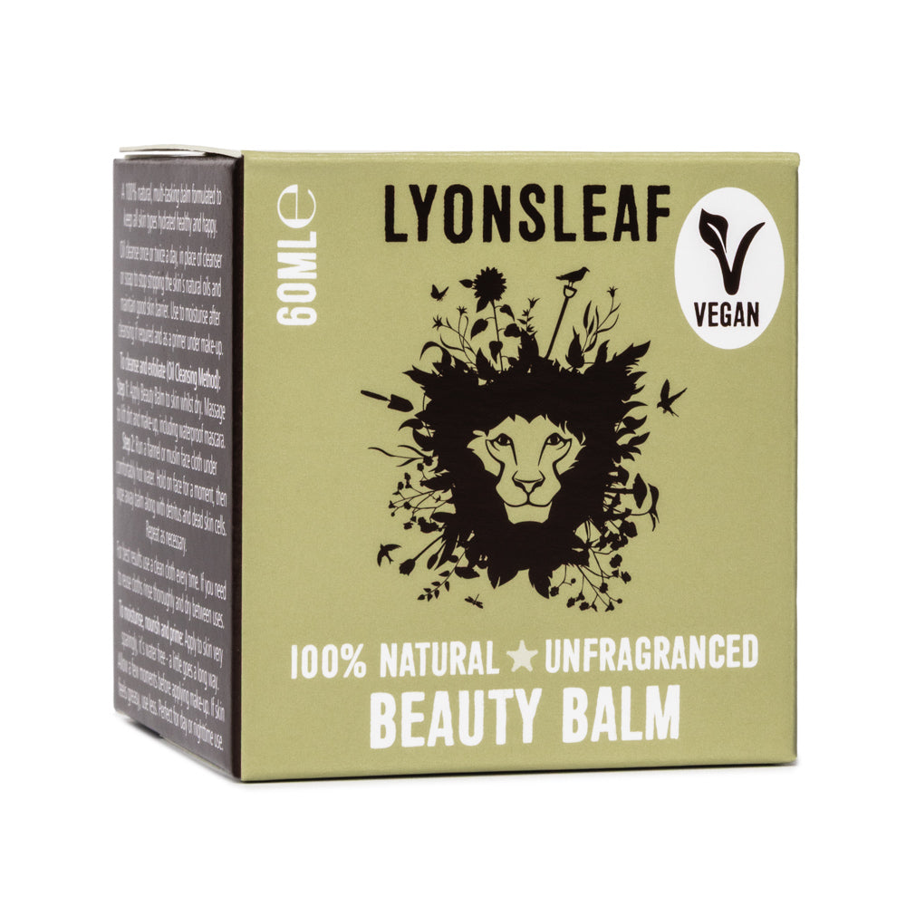 Lyonsleaf Vegan Unfragranced Beauty Balm box 60ml