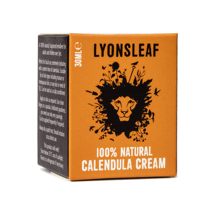 Box of Lyonsleaf 100% Natural Calendula Cream 30ml for problem skin
