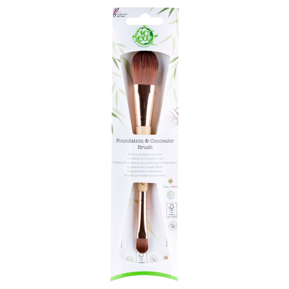 Foundation and Concealer Duo Brush - So Eco