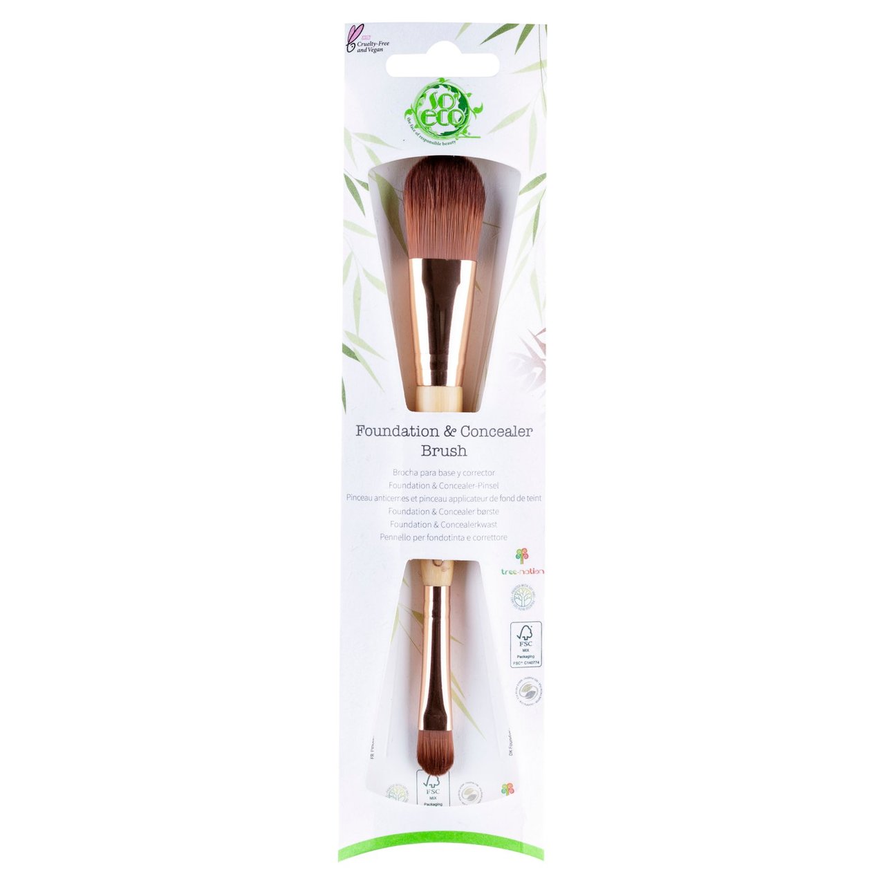 Foundation and Concealer Duo Brush - So Eco