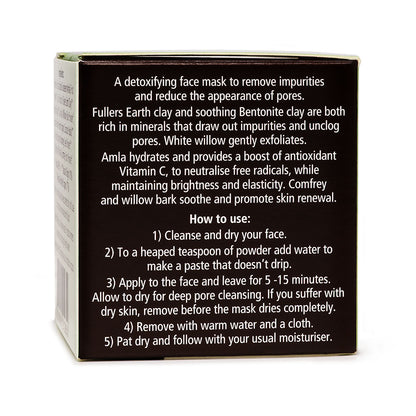 Lyonsleaf Pore cleansing charcoal face mask with instructions on how to use